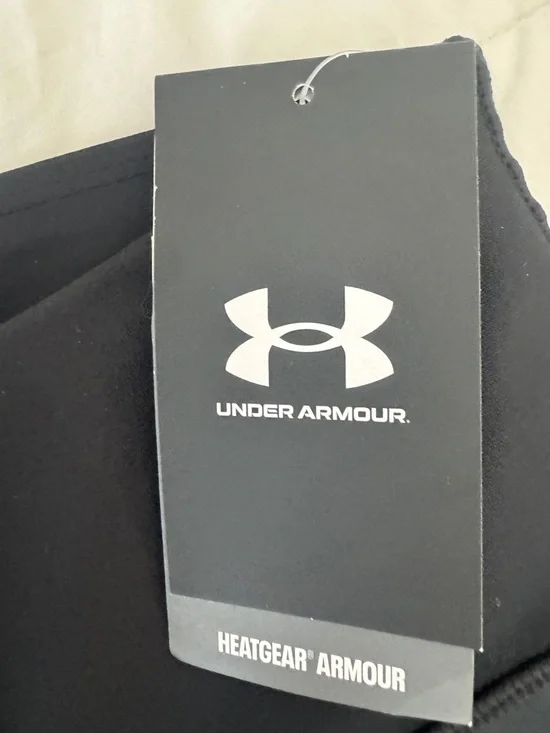 Under Armour HeatGear Armour HiRise Leggings Black Full Length NWT Size S - Picture 8 of 9